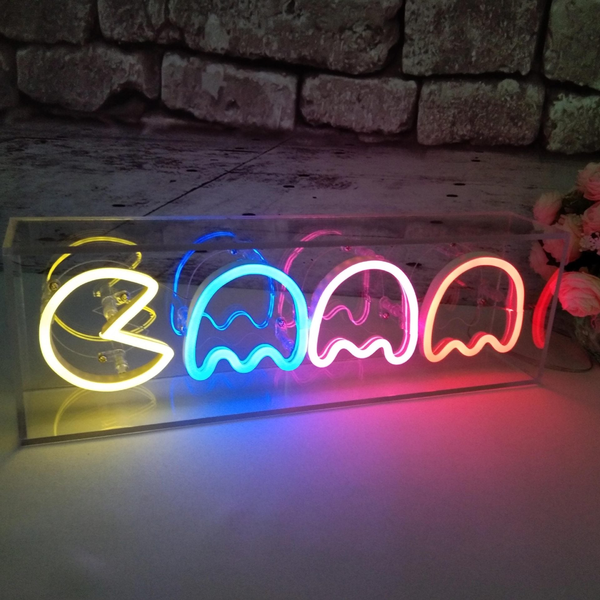 PACMAN Shaped Decorative Letter Lights