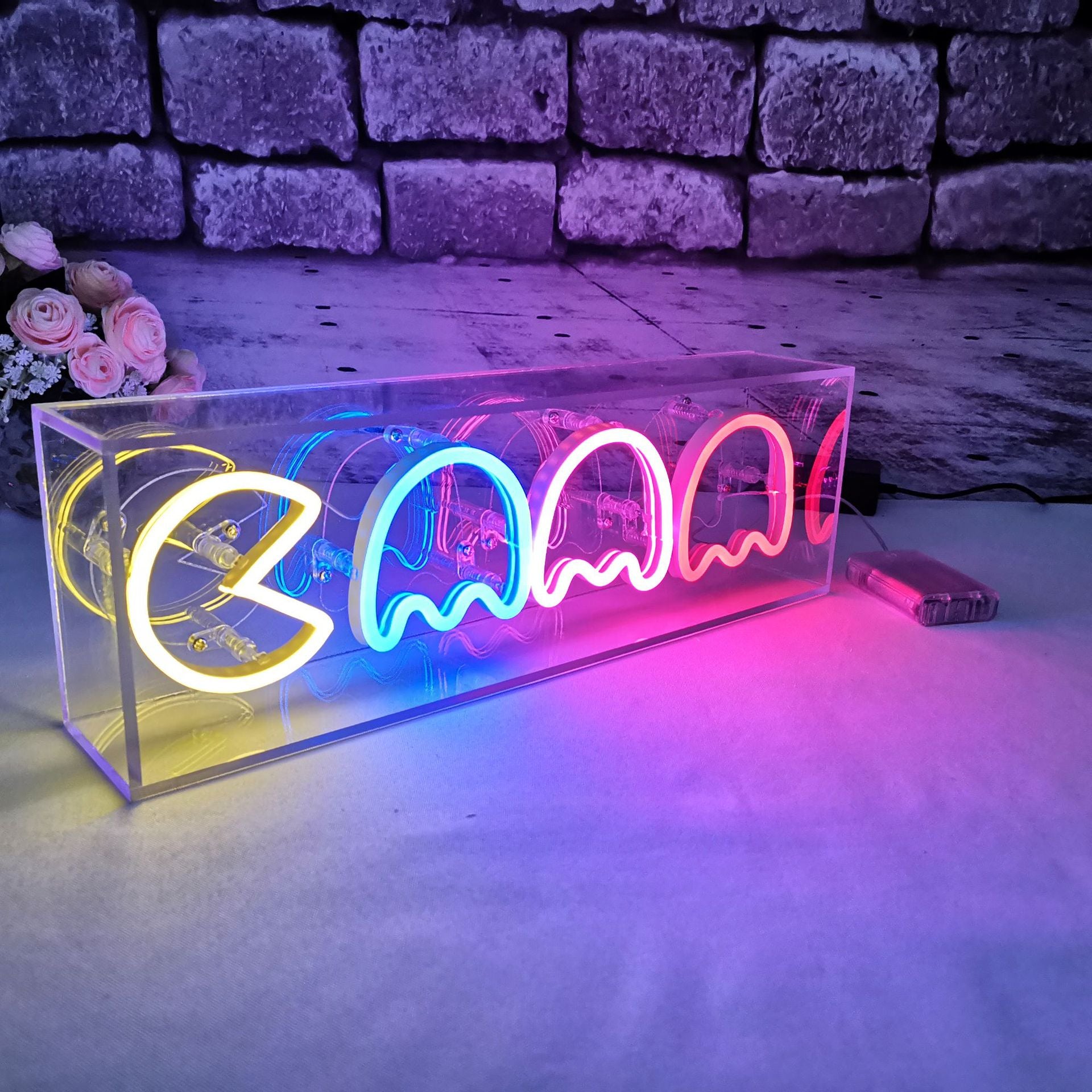PACMAN Shaped Decorative Letter Lights