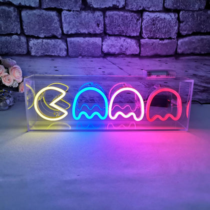 PACMAN Shaped Decorative Letter Lights