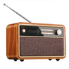 Wooden Retro Style Bluetooth Radio Clock Alarm Clock Speaker