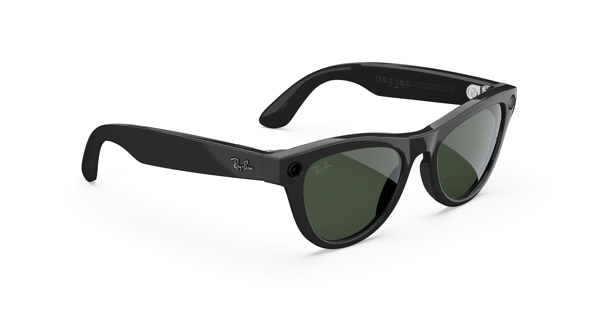 Rayban Meta Skyler Gen2 Shiny Black Transitions Graphite Green