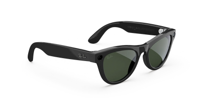 Rayban Meta Skyler Gen2 Shiny Black Transitions Graphite Green